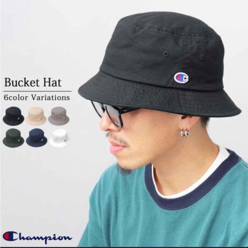 Champion Classic Black Bucket Hat